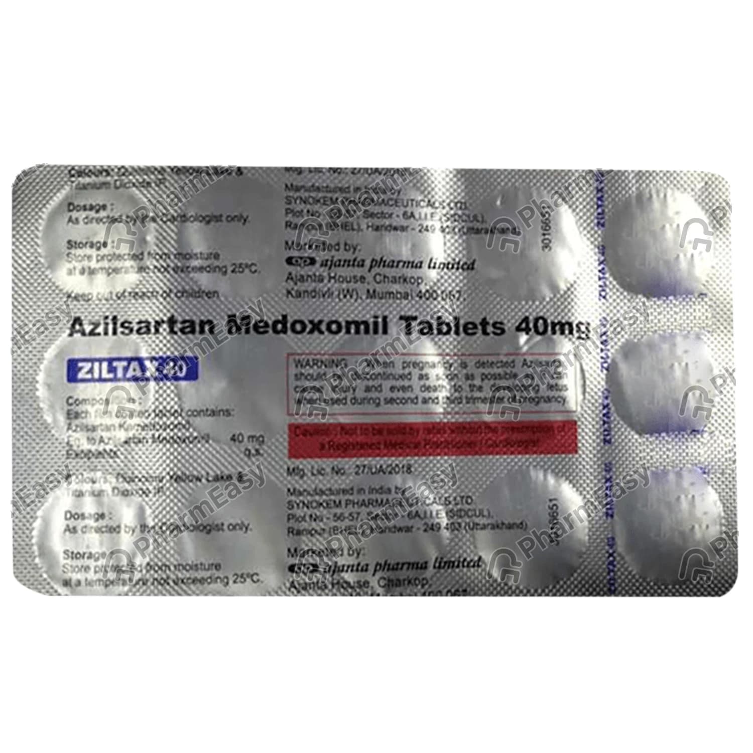 ZILTAX 40MG TAB