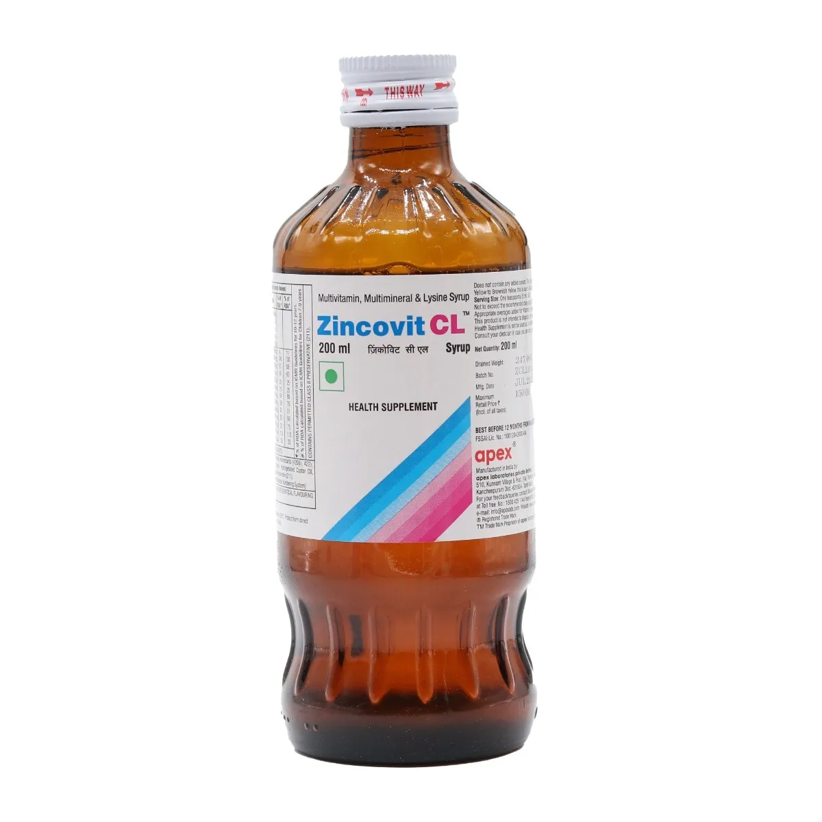ZINCOVIT CL SYRUP