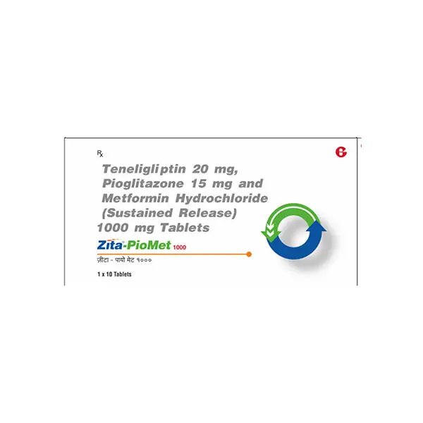 ZITA PIO MET 1000 TAB 10`S