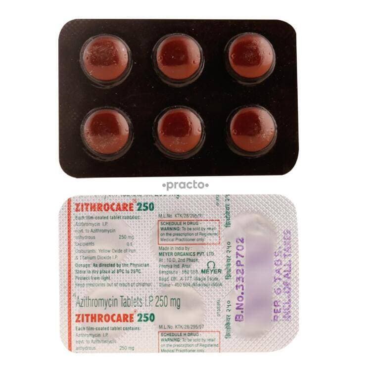 ZITHROCARE 250 TAB