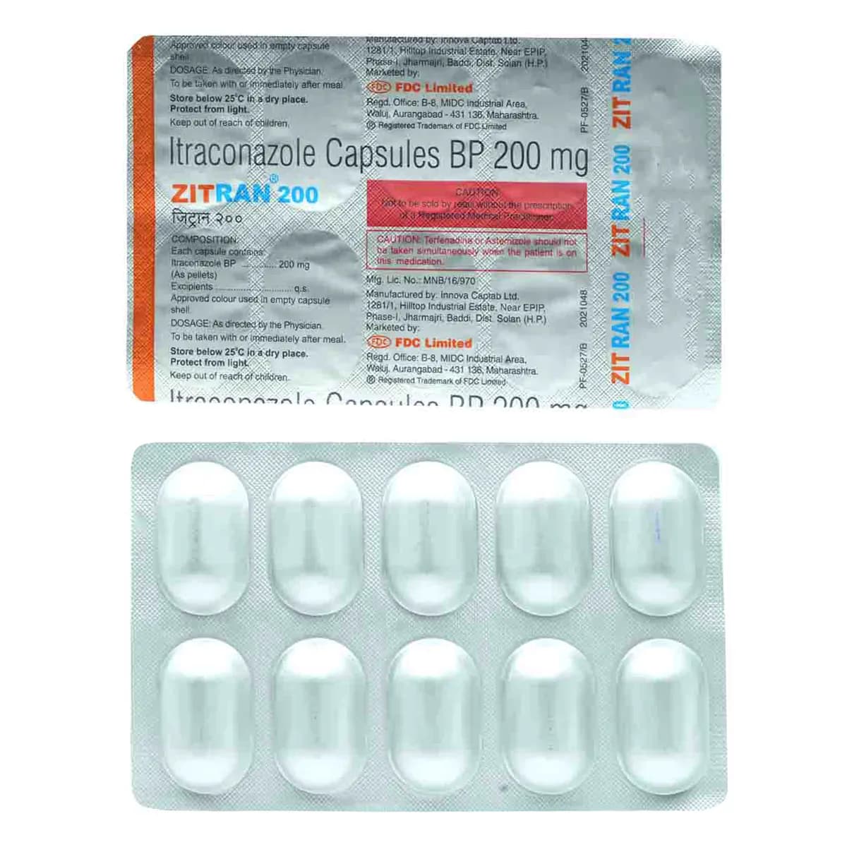 ZITRAN 200MG CAPS 10`S