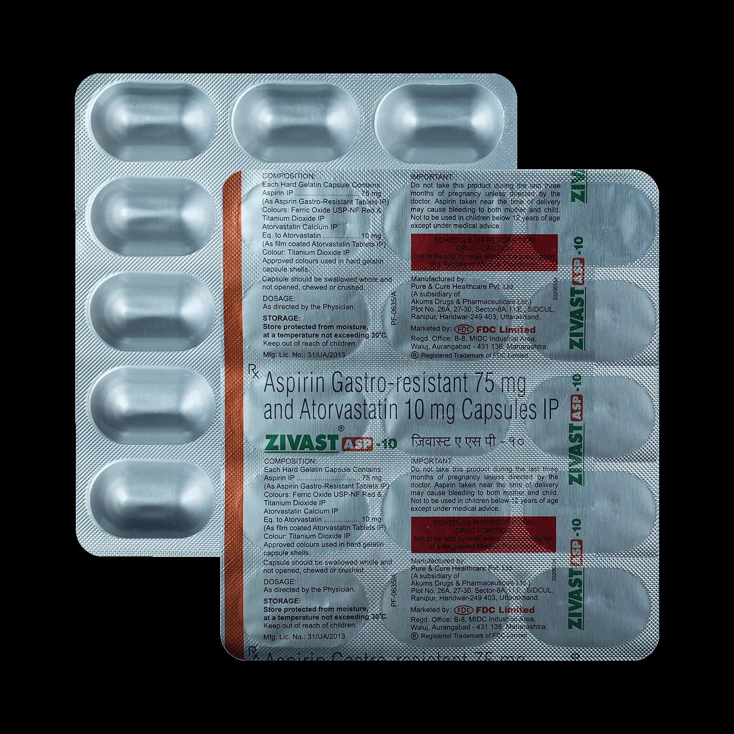 ZIVAST ASP 10 CAP