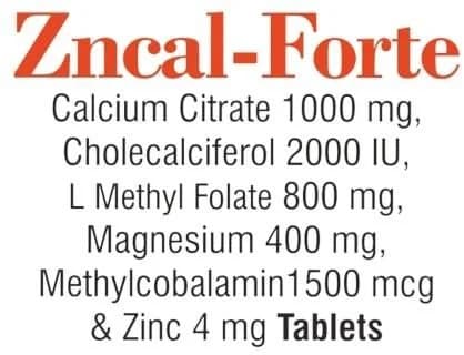 ZNCAL MD TAB 10`S