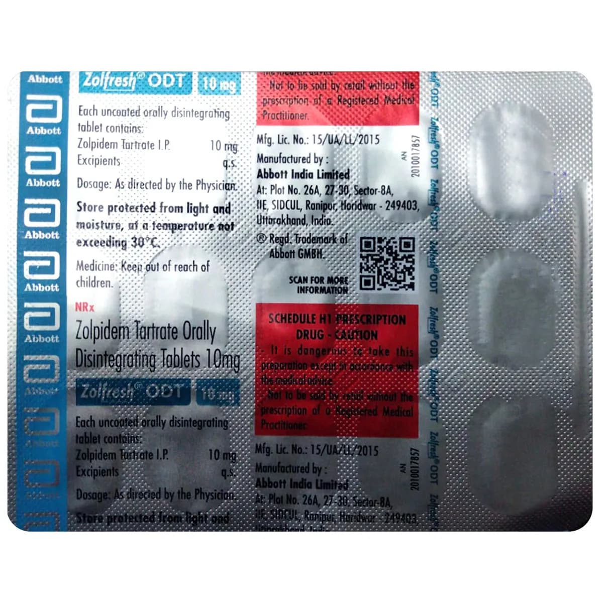 Zolfresh ODT 10MG Tab