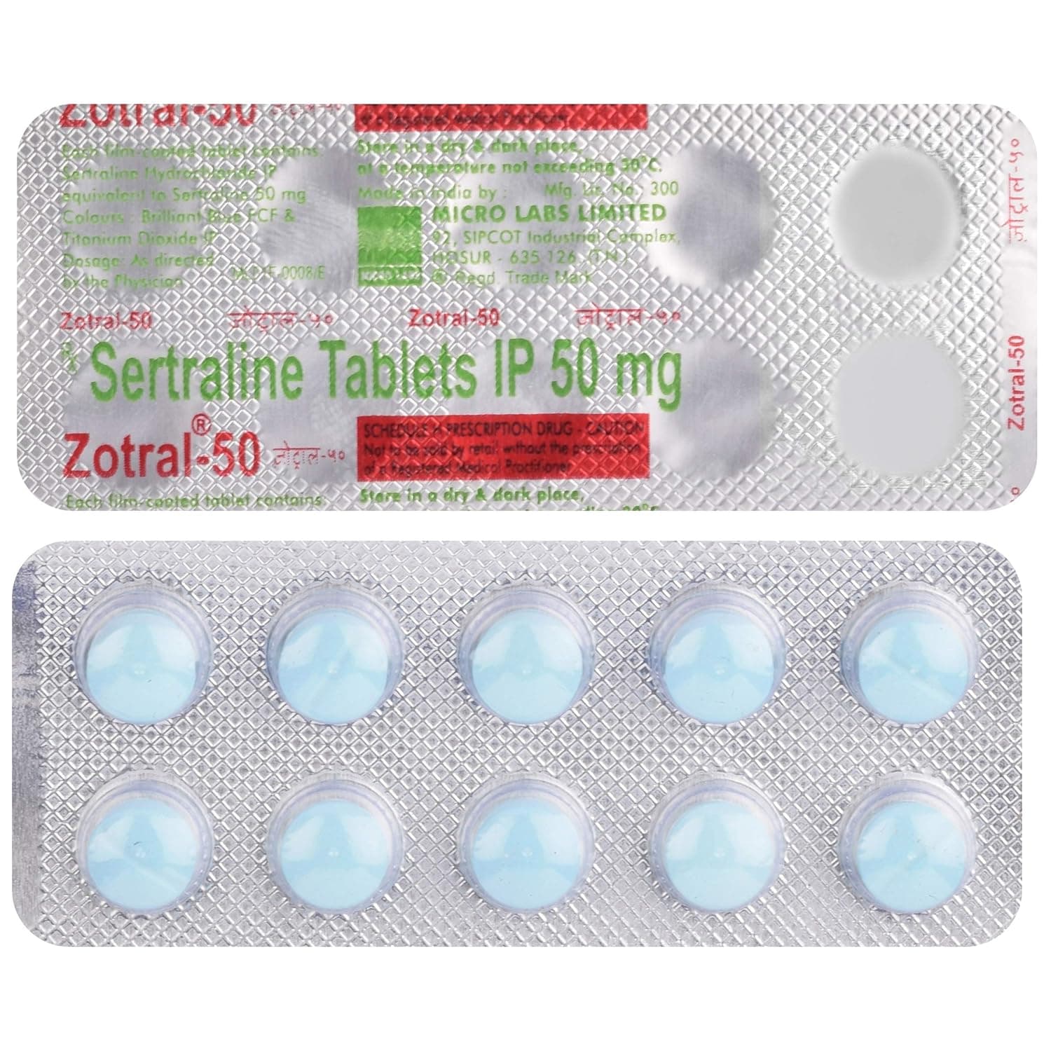 ZOTRAL 50MG TABS 10`S