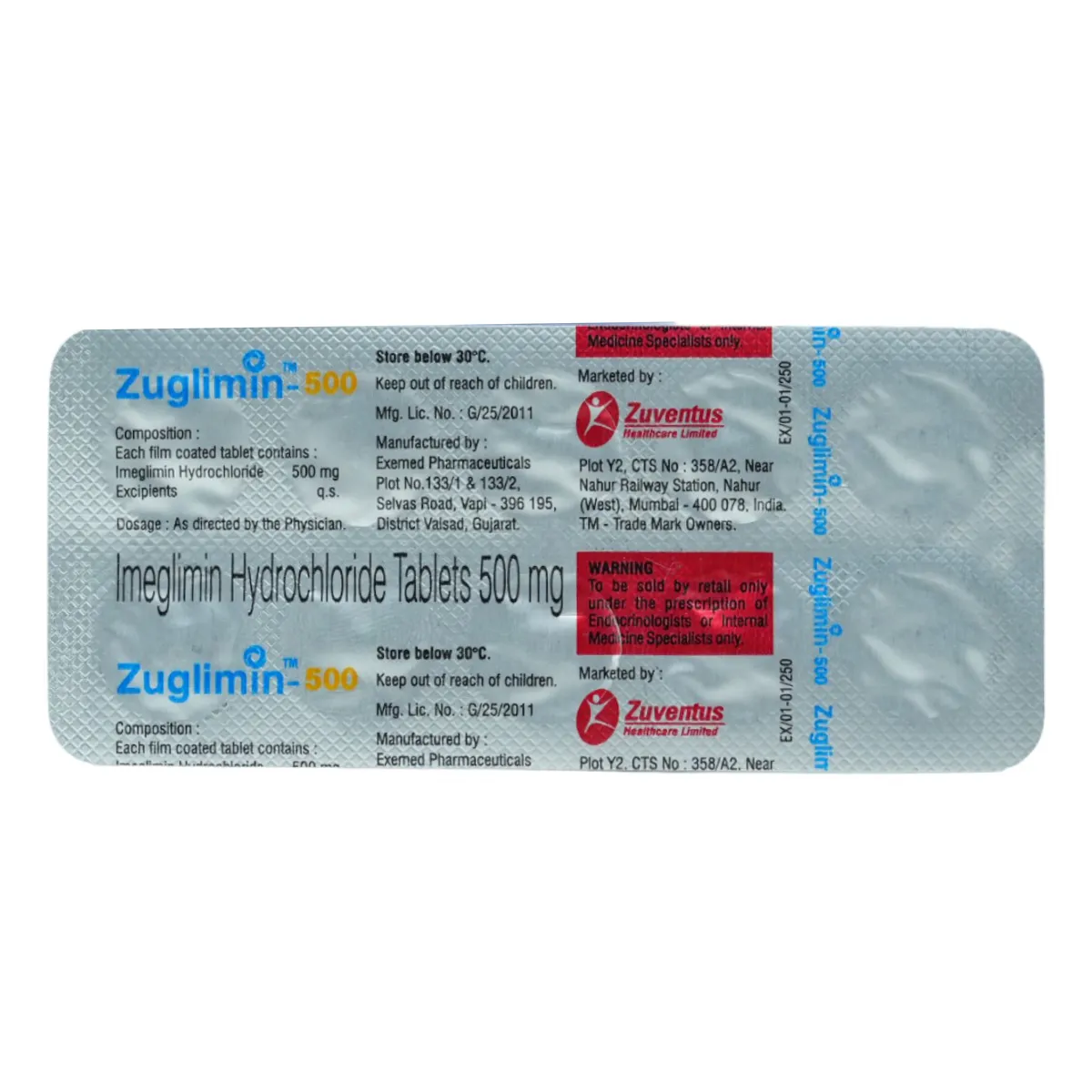 Zuglimin 500MG Tab 10S