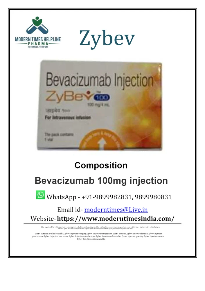 ZYBEV 100MG INJ