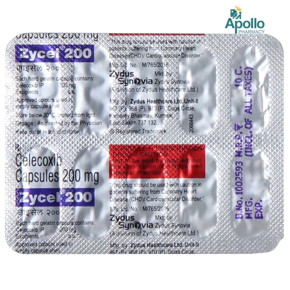 ZYCEL 200 CAP 10`S