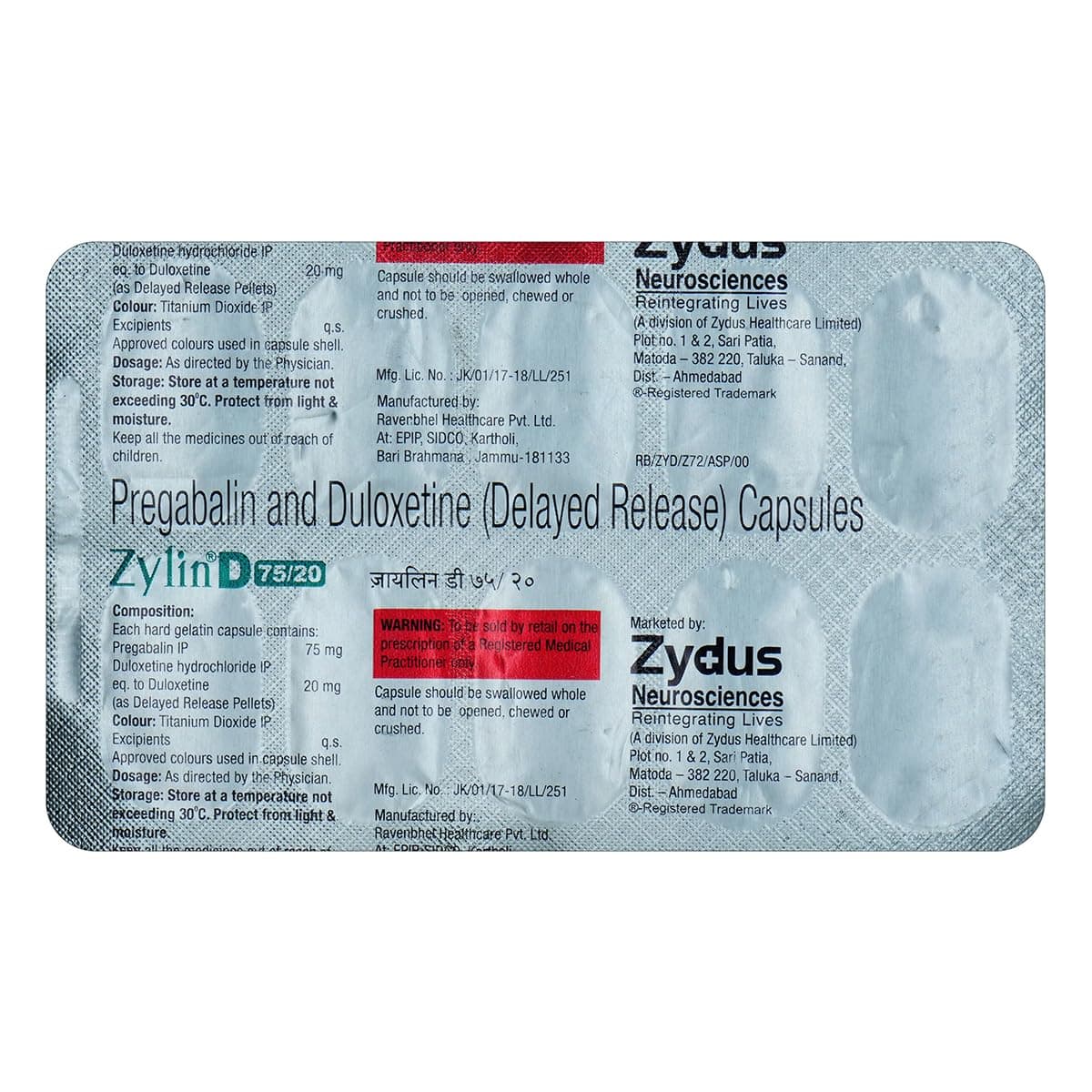 Zylin D 75+20 Cap
