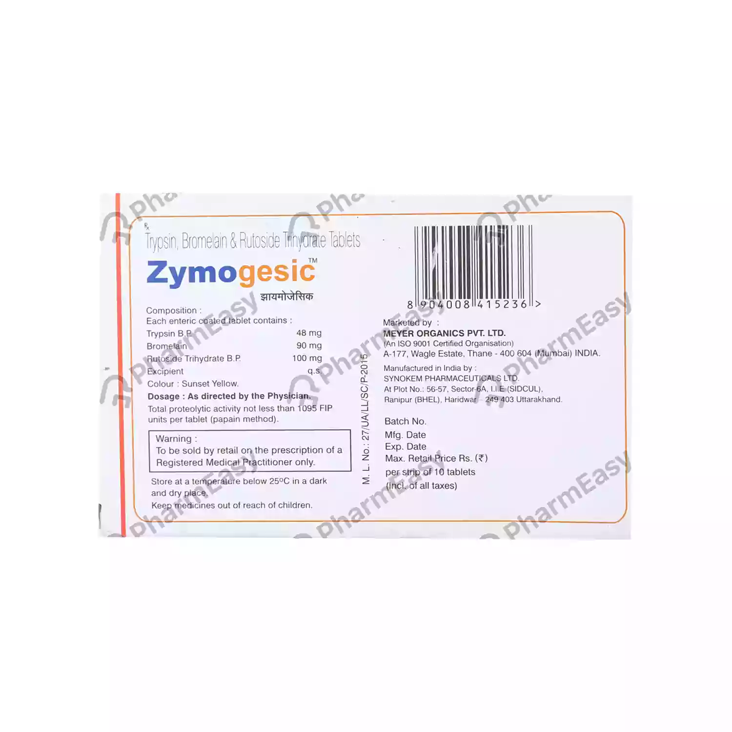 ZYMOGESIC TAB